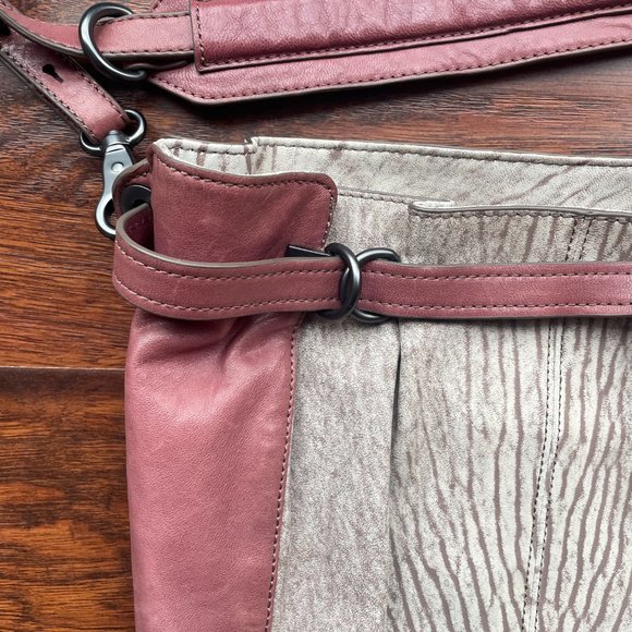 Kooba pink and cream textured handbag - Picture 2 of 7